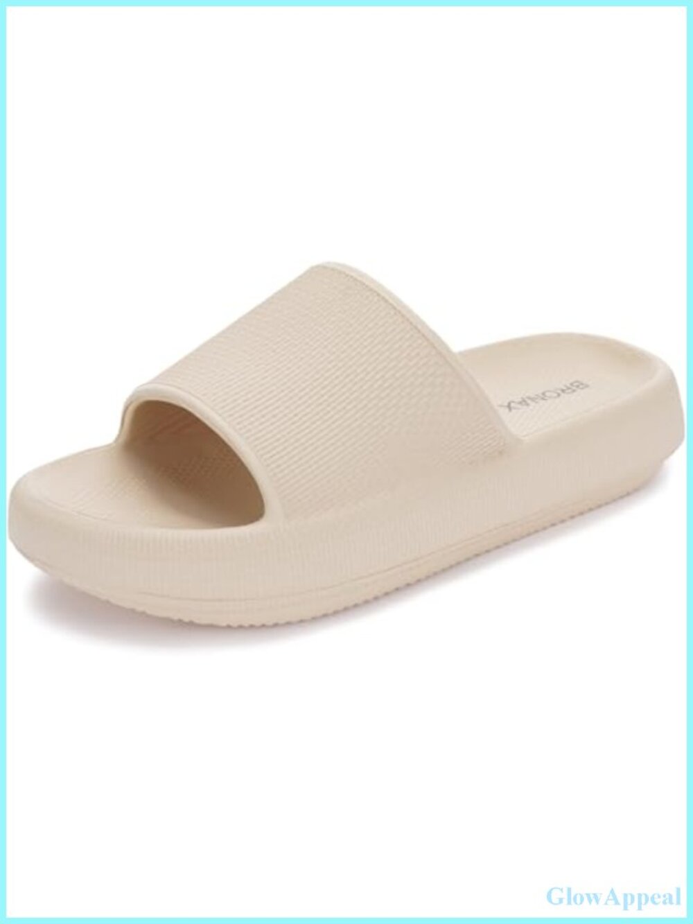 BRONAX Thick Sole Pillow Slippers Open Toe Unisex Comfort for Indoor Outdoor